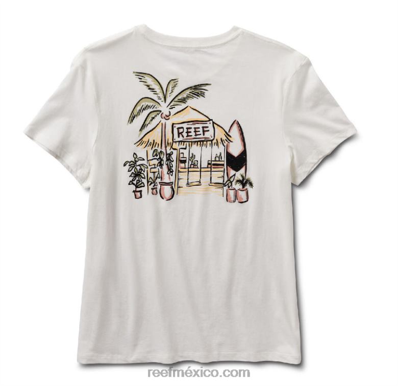 camiseta de manga corta shacktime Reef mujer malvavisco B4FFZ280