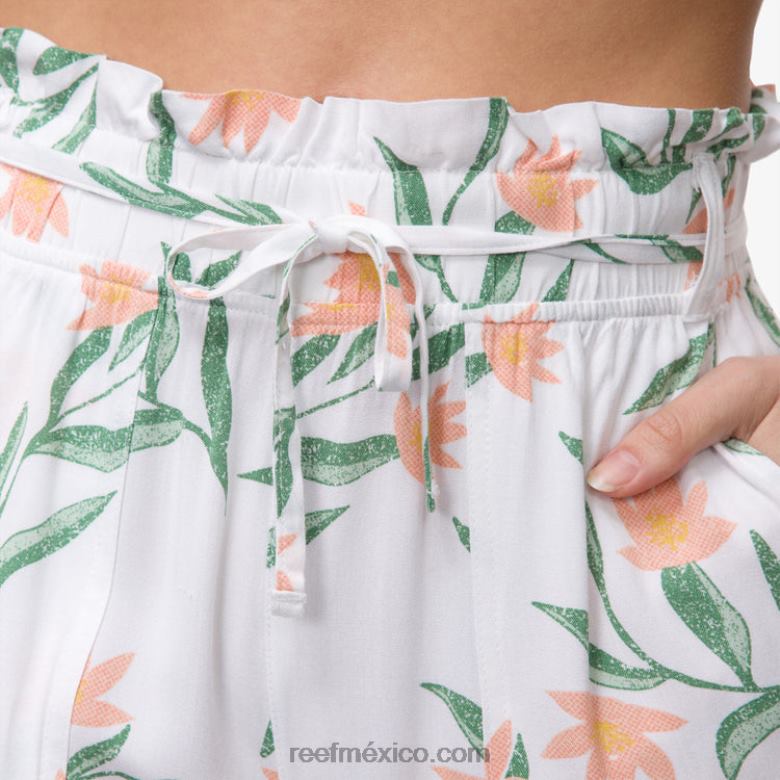 pantalón paperbag esperanza Reef mujer blanco brillante B4FFZ291