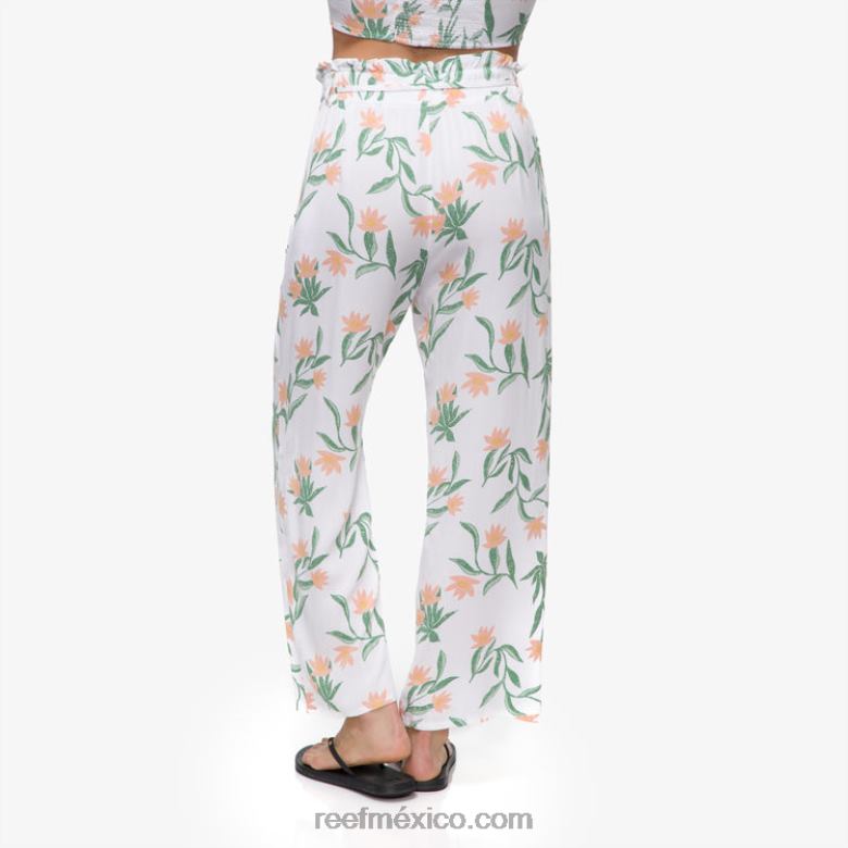 pantalón paperbag esperanza Reef mujer blanco brillante B4FFZ291