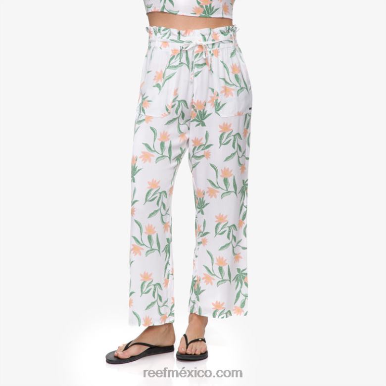 pantalón paperbag esperanza Reef mujer blanco brillante B4FFZ291