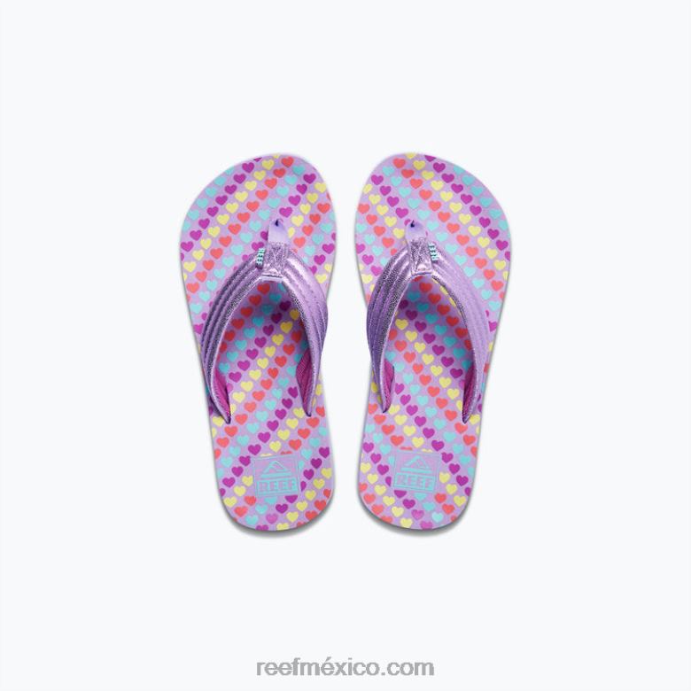 niños ahi Reefcorazones de lavanda B4FFZ891