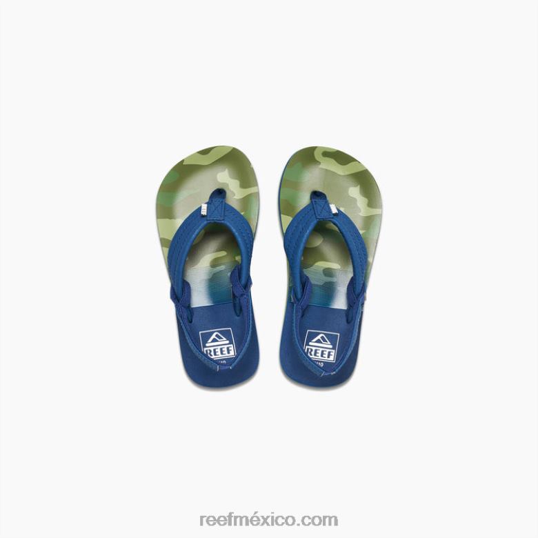 pequeño ahi Reef niños azul marino/camuflaje B4FFZ833
