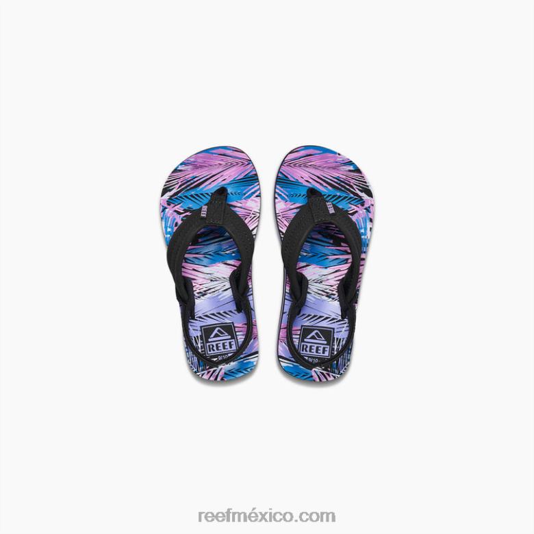 pequeño ahi Reef niños hojas de palma B4FFZ862