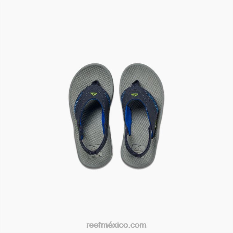 un poco de abanico Reef niños azul marino/lima B4FFZ831