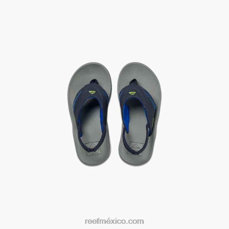 un poco de abanico Reef niños azul marino/lima B4FFZ831