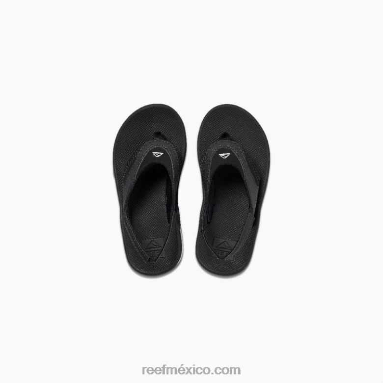 un poco de abanico Reef niños negro/plata B4FFZ816