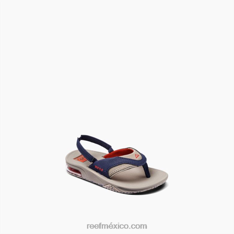 un poco de abanico Reef niños topo/azul marino B4FFZ827